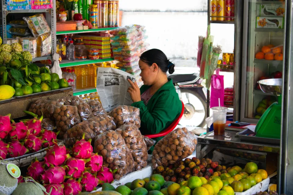 Kệ gạo và nước mắm